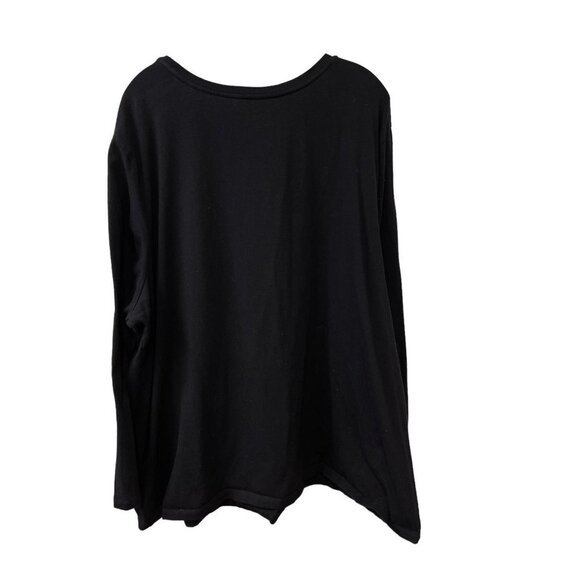 Liz & Me Catherines Knit Blouse 3X 26/28W Silver Rhinestone Studs Long Sleeves - Picture 8 of 8